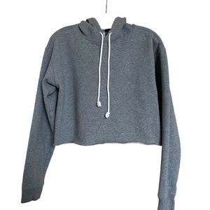 Wild Fable Women’s Cropped Hoodie Gray Sz Small
